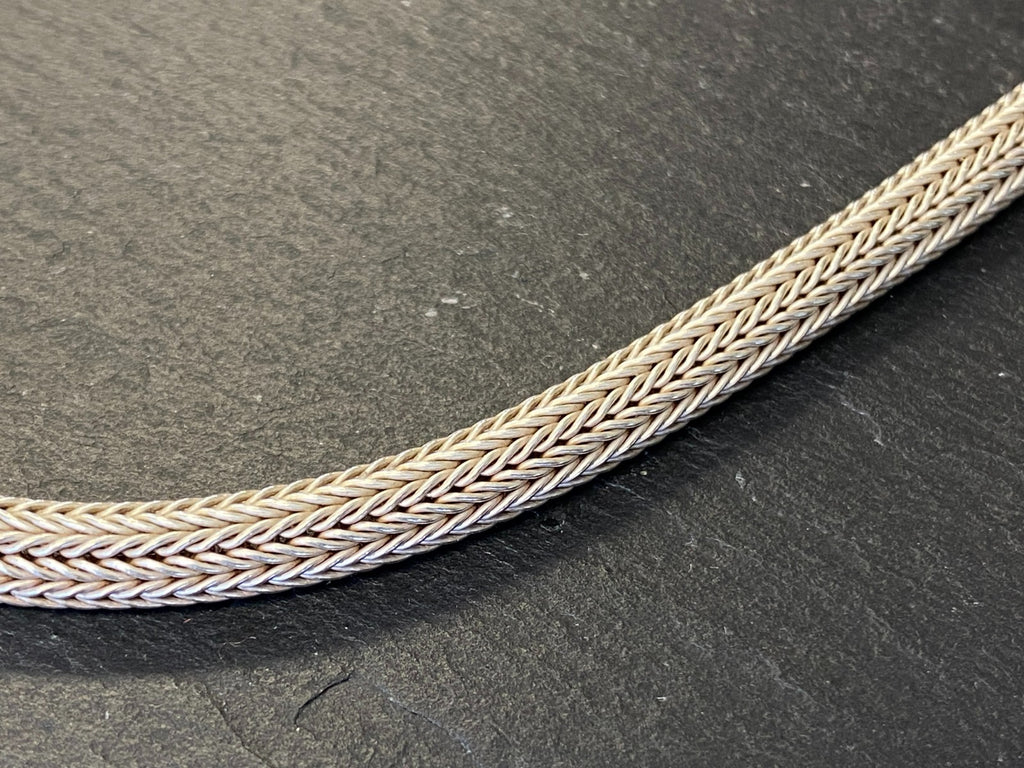 Halskette Kette aus Sterling Silber 925 massive Röhrenkette 47,5cm 42g