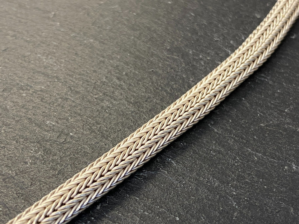 Halskette Kette aus Sterling Silber 925 massive Röhrenkette 47,5cm 42g