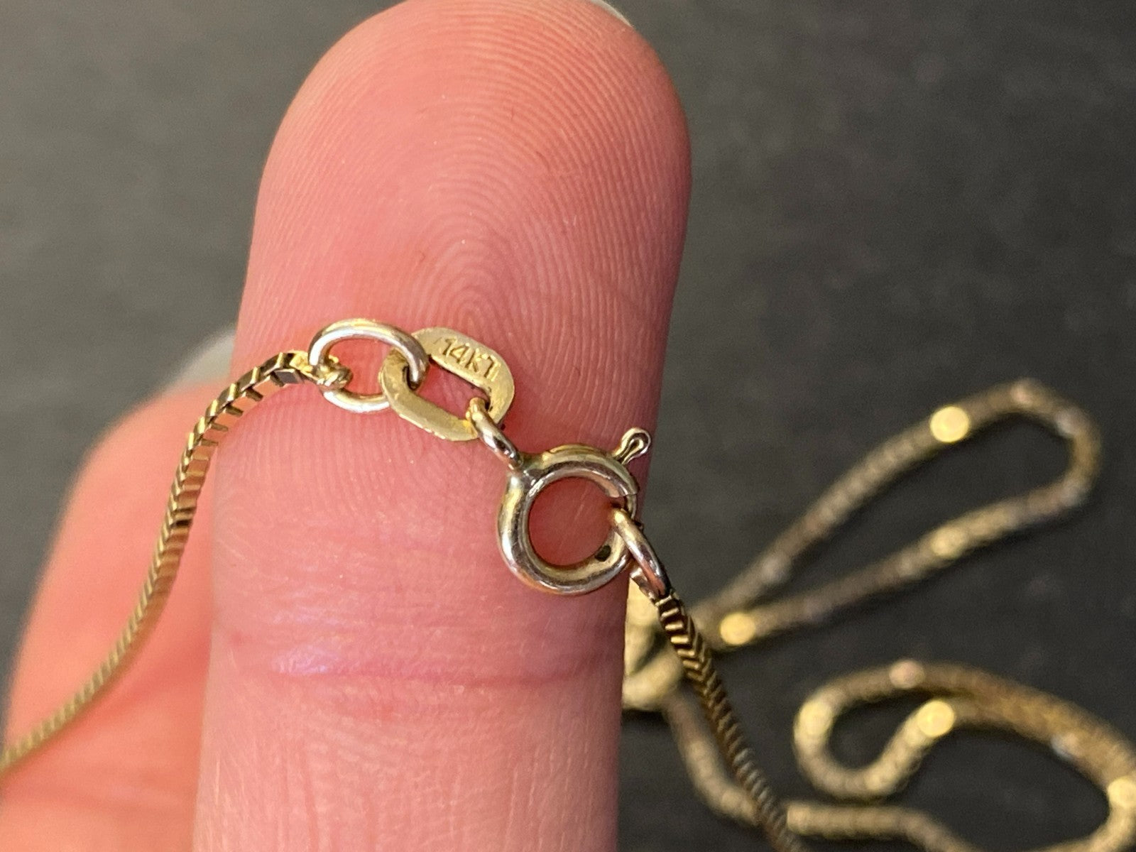 Halskette Kette aus Gold 14K 3,24g 50,4cm