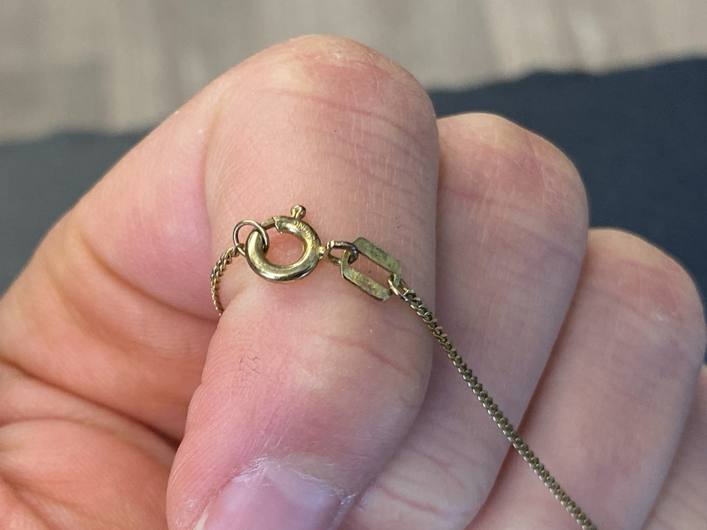Halskette Kette Sterling Silber 925 vergoldet 44,8cm