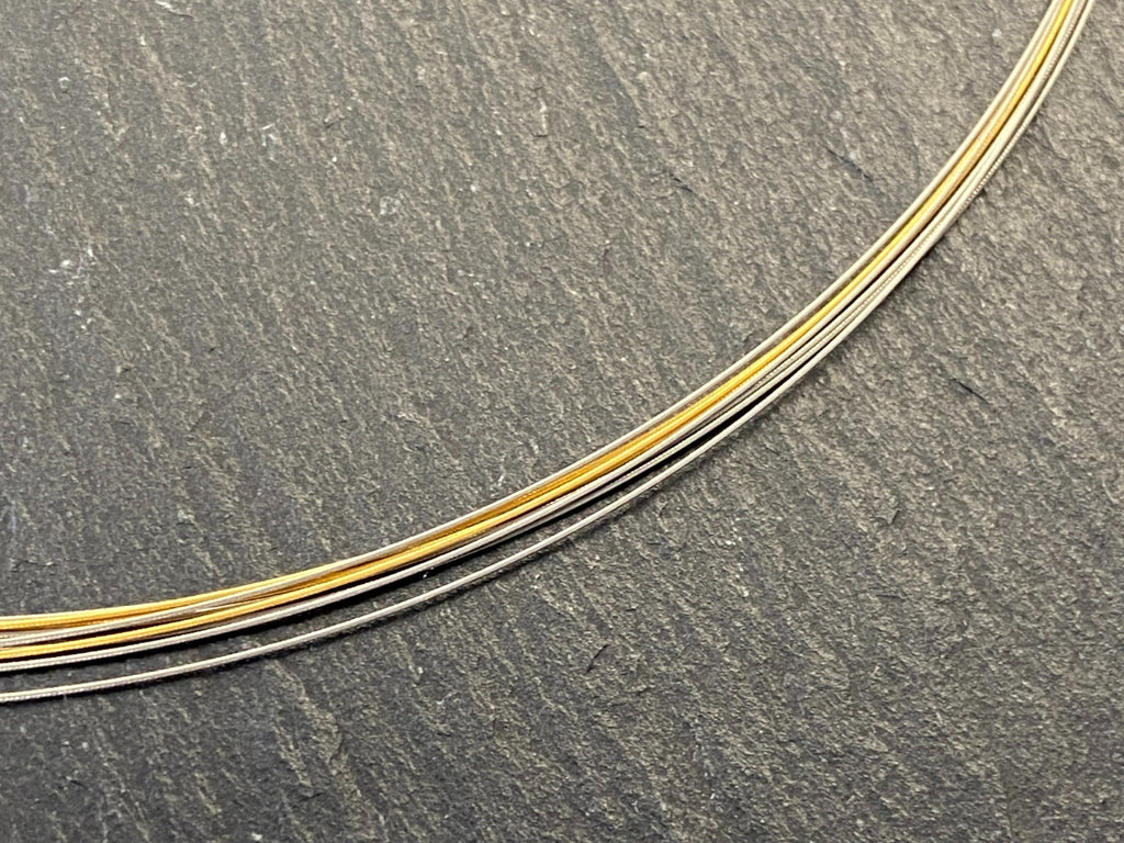 Collier Sonnenschein aus Sterling Silber Bicolor mit Perle