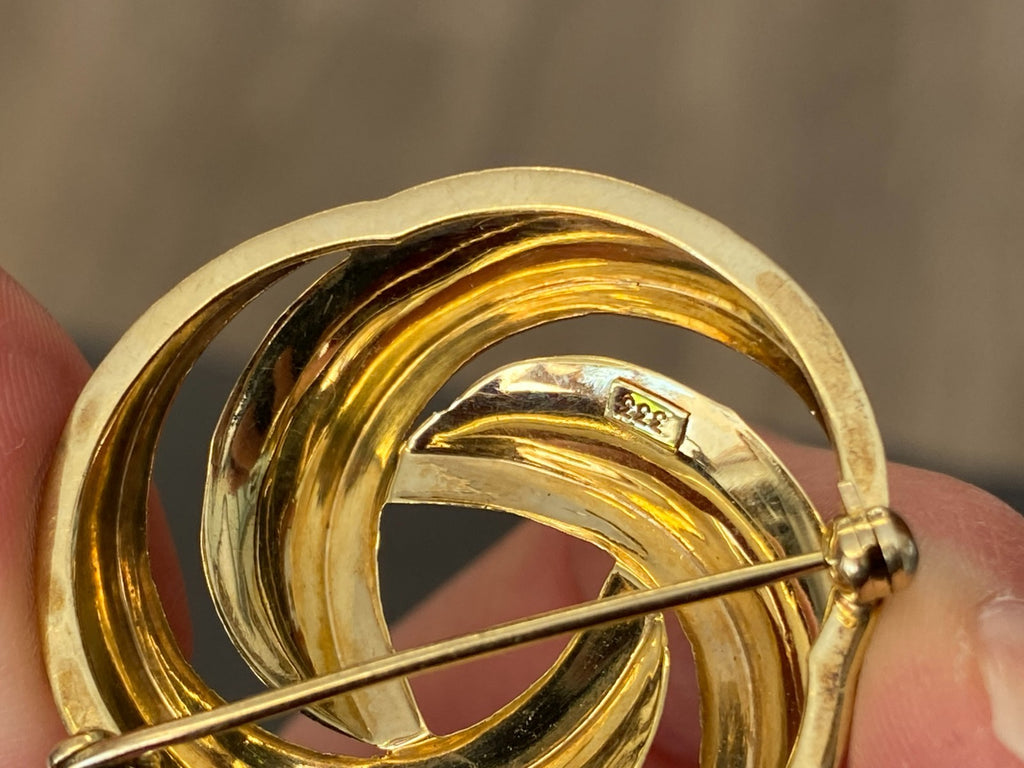 Vintage Brosche Gelbgold Gold 333 4,04g