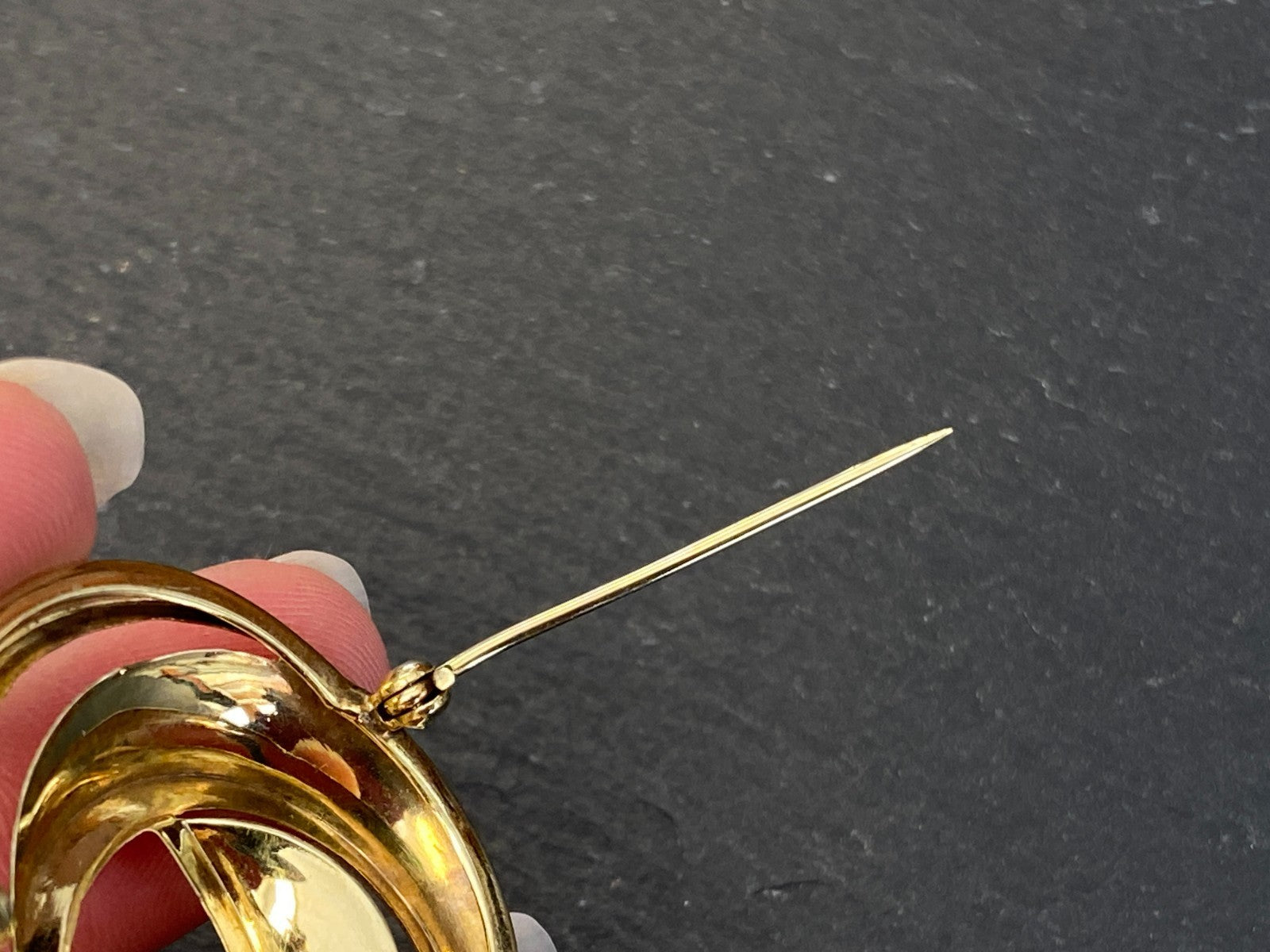 Vintage Brosche Gelbgold Gold 333 4,04g