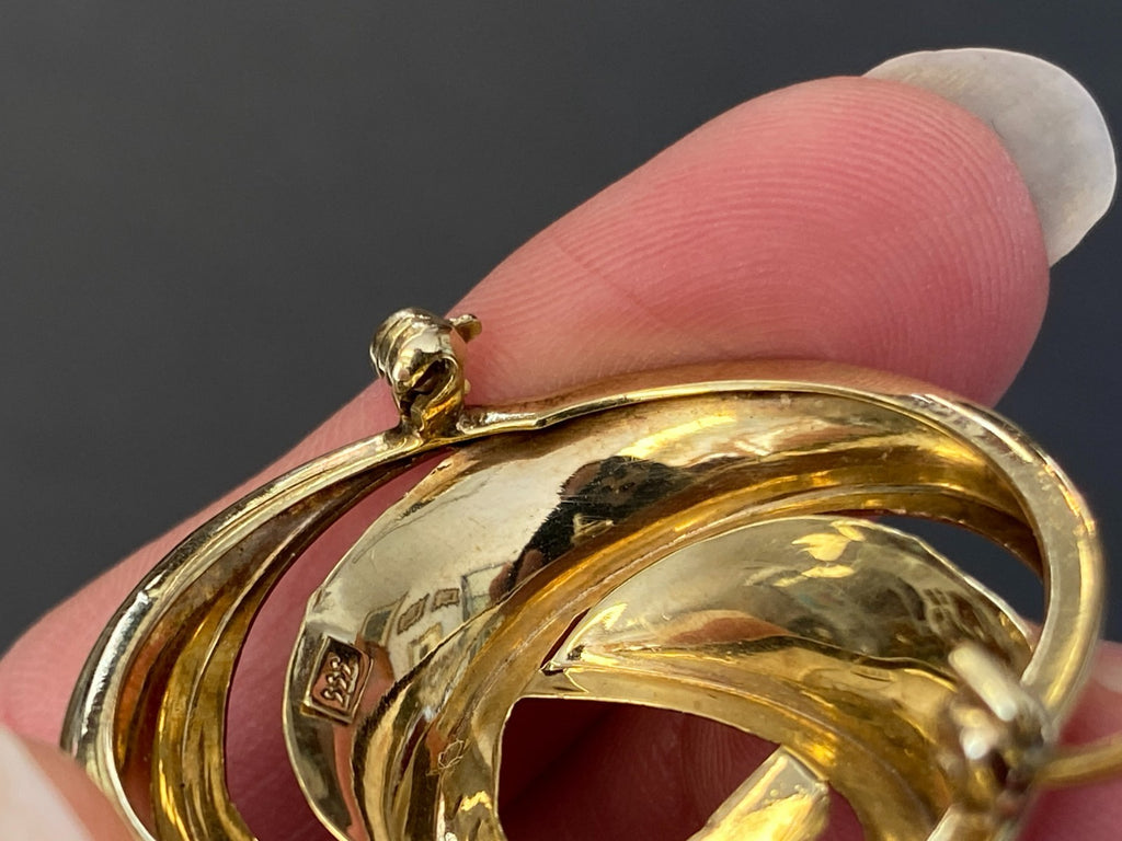 Vintage Brosche Gelbgold Gold 333 4,04g