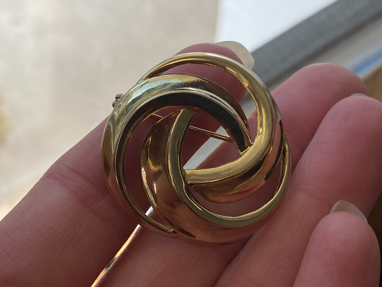 Vintage Brosche Gelbgold Gold 333 4,04g