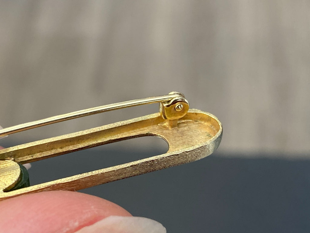 Vintage Brosche Anstecknadel Krawattennadel Gelbgold Gold 333 5,17g