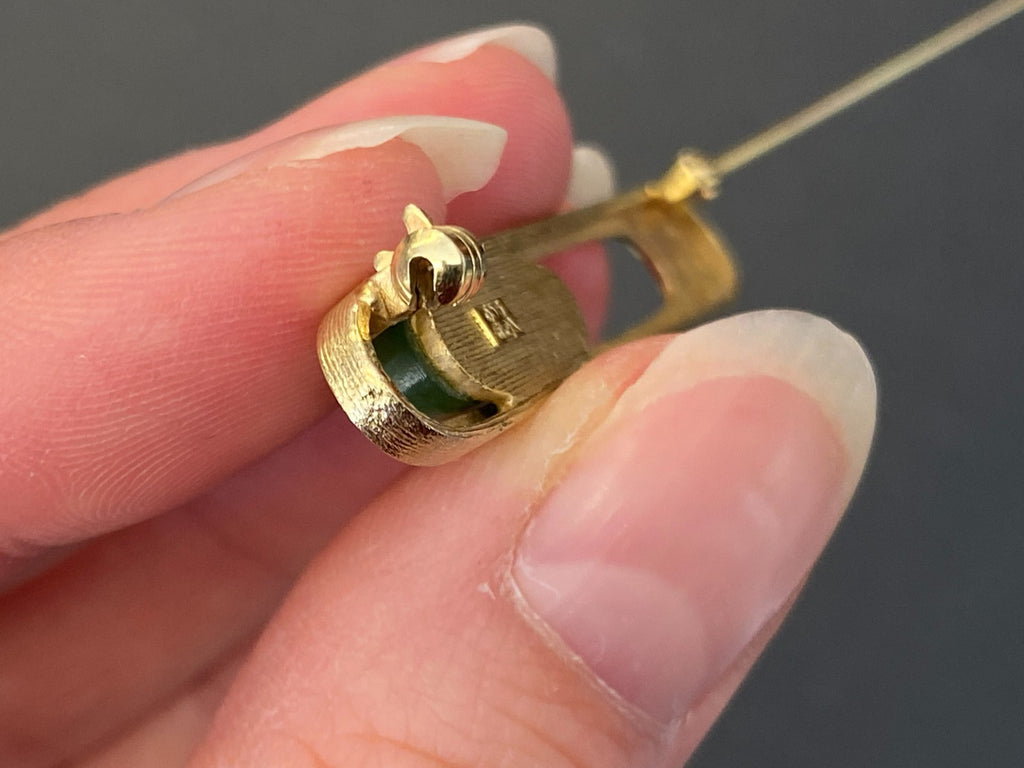 Vintage Brosche Anstecknadel Krawattennadel Gelbgold Gold 333 5,17g