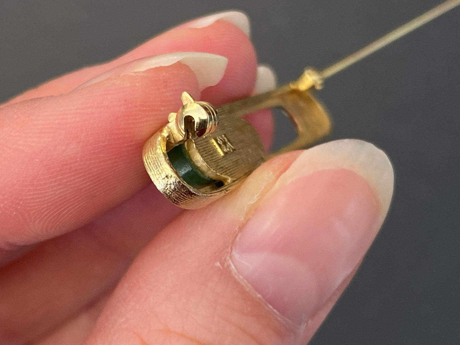 Vintage Brosche Anstecknadel Krawattennadel Gelbgold Gold 333 5,17g