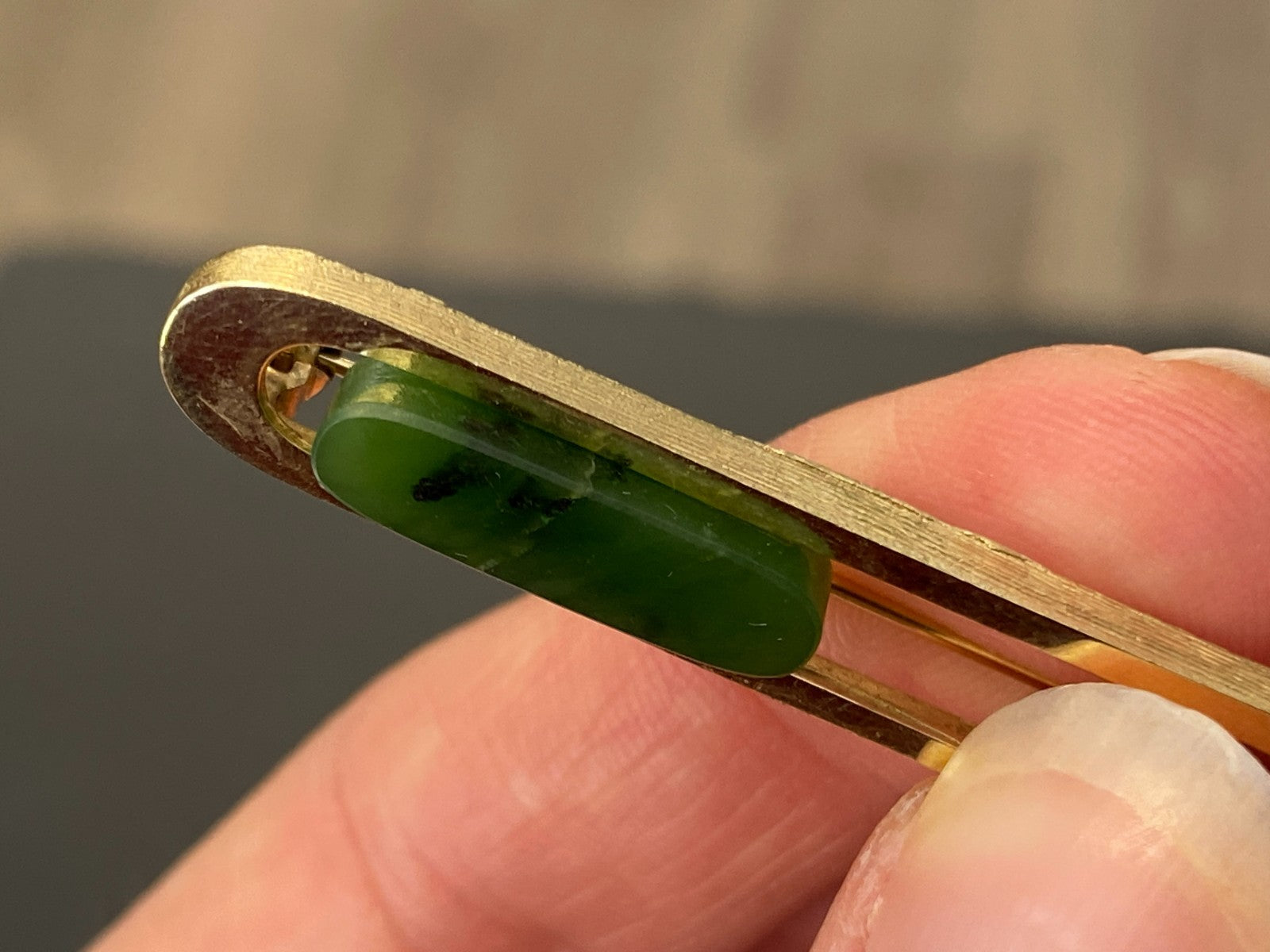 Vintage Brosche Anstecknadel Krawattennadel Gelbgold Gold 333 5,17g