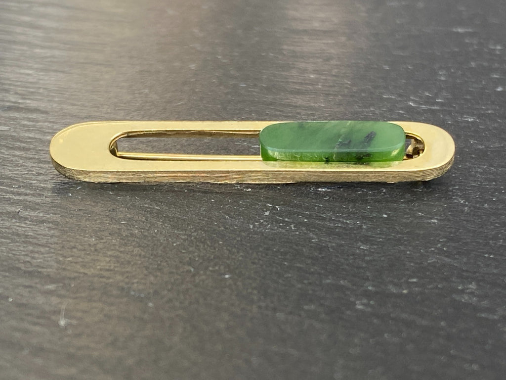 Vintage Brosche Anstecknadel Krawattennadel Gelbgold Gold 333 5,17g