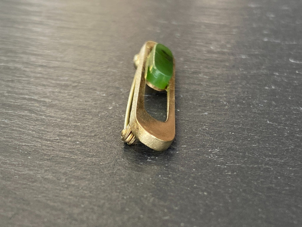 Vintage Brosche Anstecknadel Krawattennadel Gelbgold Gold 333 5,17g