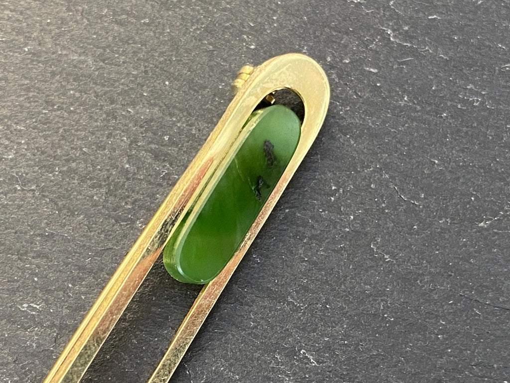 Vintage Brosche Anstecknadel Krawattennadel Gelbgold Gold 333 5,17g