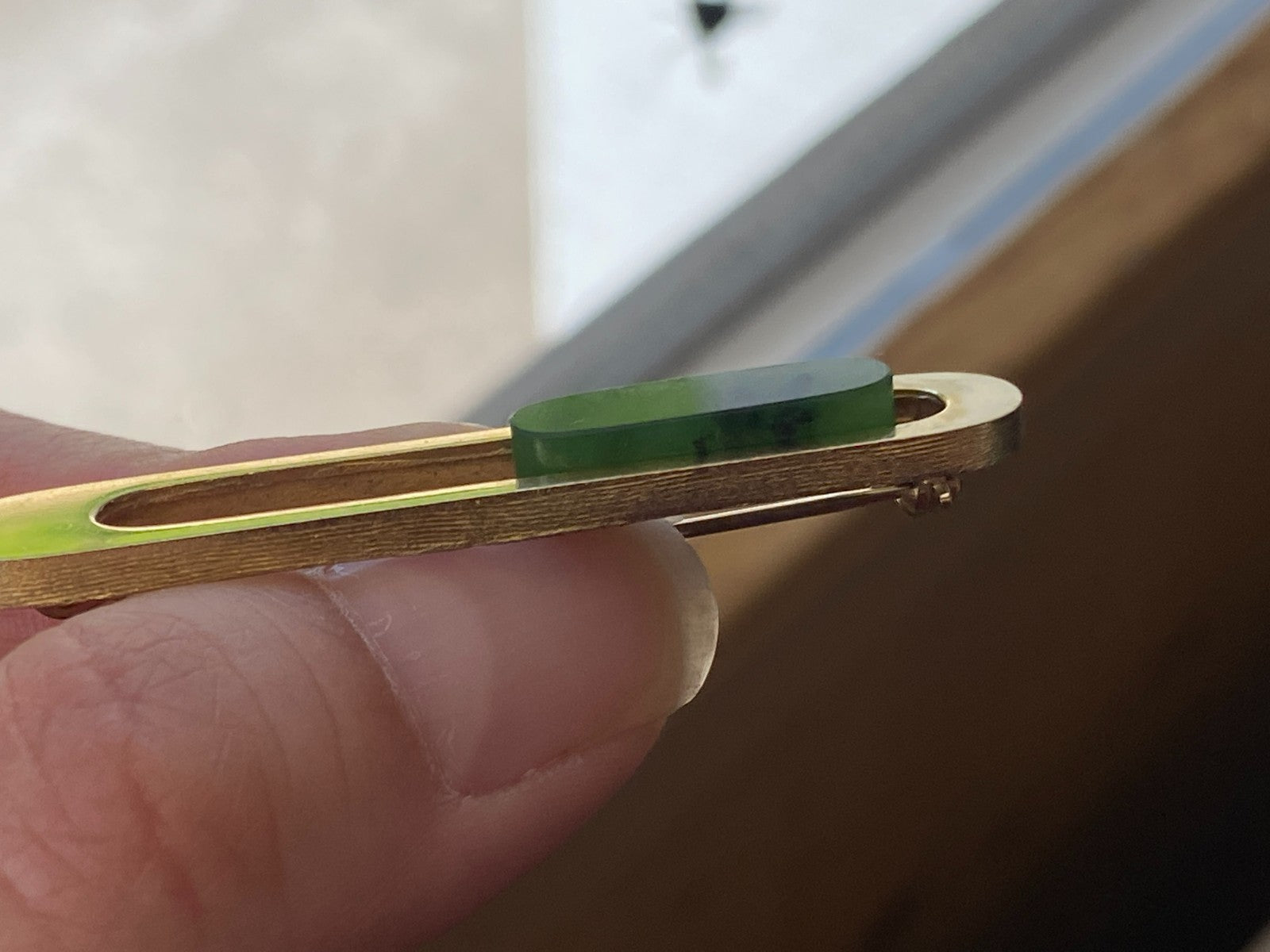 Vintage Brosche Anstecknadel Krawattennadel Gelbgold Gold 333 5,17g