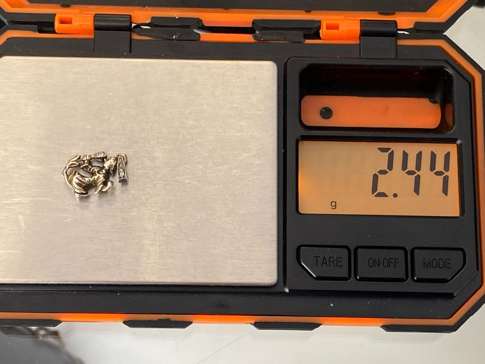Vintage Anhänger Sterling Silber 925 Mädchen mit Blume