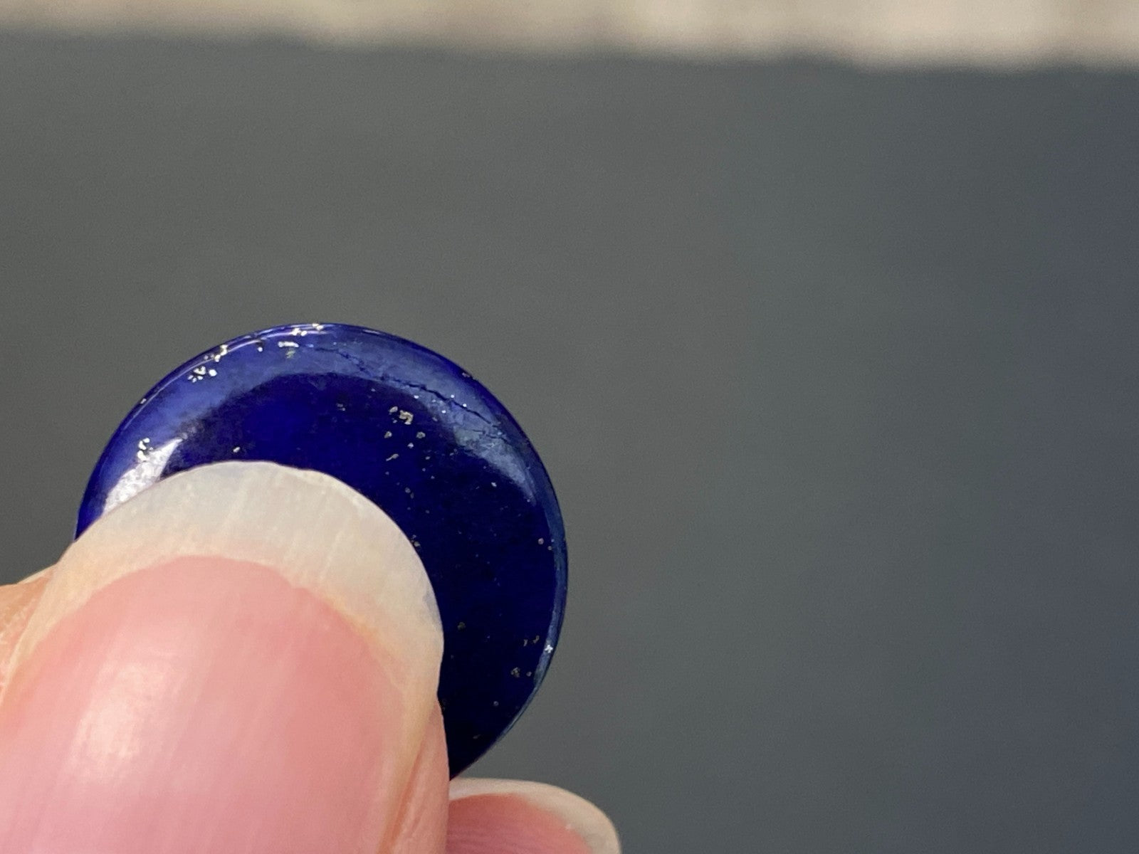 Anhänger aus Lapislazuli Fassung Gold 18K 750 mit Diamant