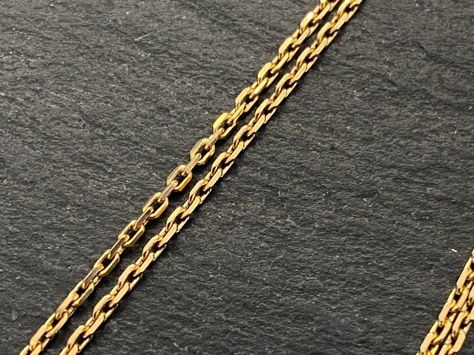 Halskette mit Anhänger Gelbgold Gold 750 18K mit Aquamarin 1,28ct 45,8cm 6,1g