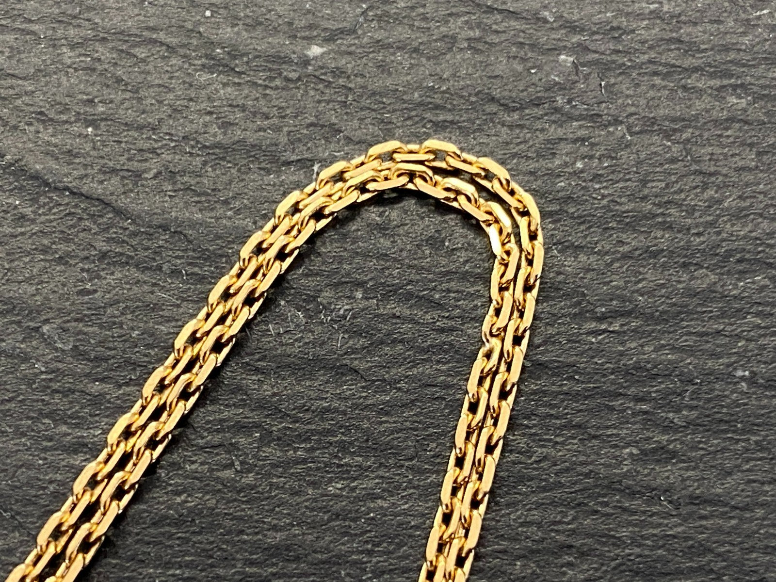 Halskette mit Anhänger Gelbgold Gold 750 18K mit Aquamarin 1,28ct 45,8cm 6,1g