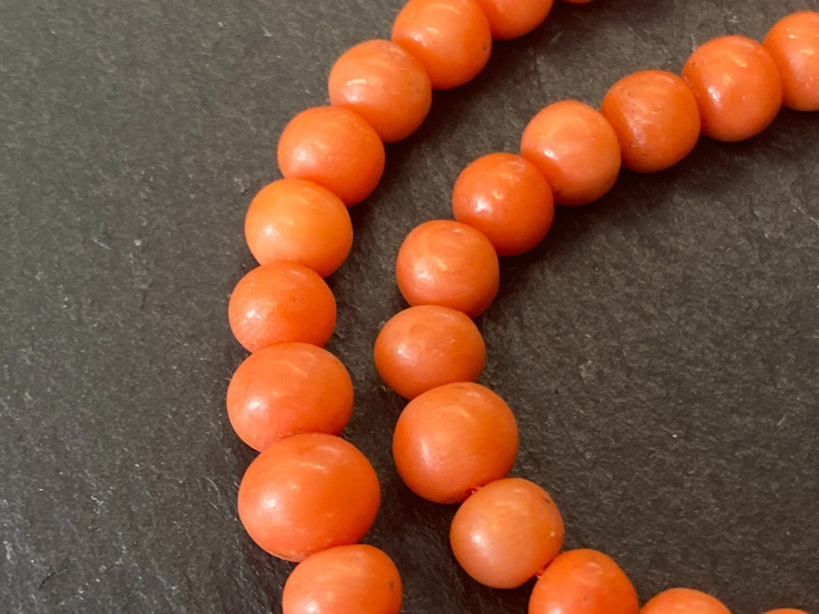 Vintage Korallenkette Kette aus Korall Perlen Perlenkette