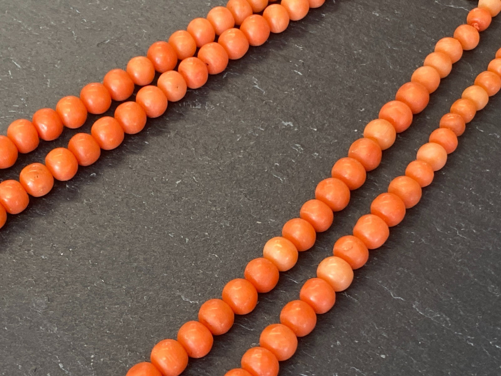 Vintage Korallenkette Kette aus Korall Perlen Perlenkette