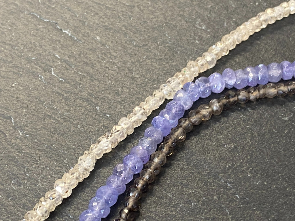 143cm Halskette Turmaline Spinelle Verschluss aus Sterling Silber 925