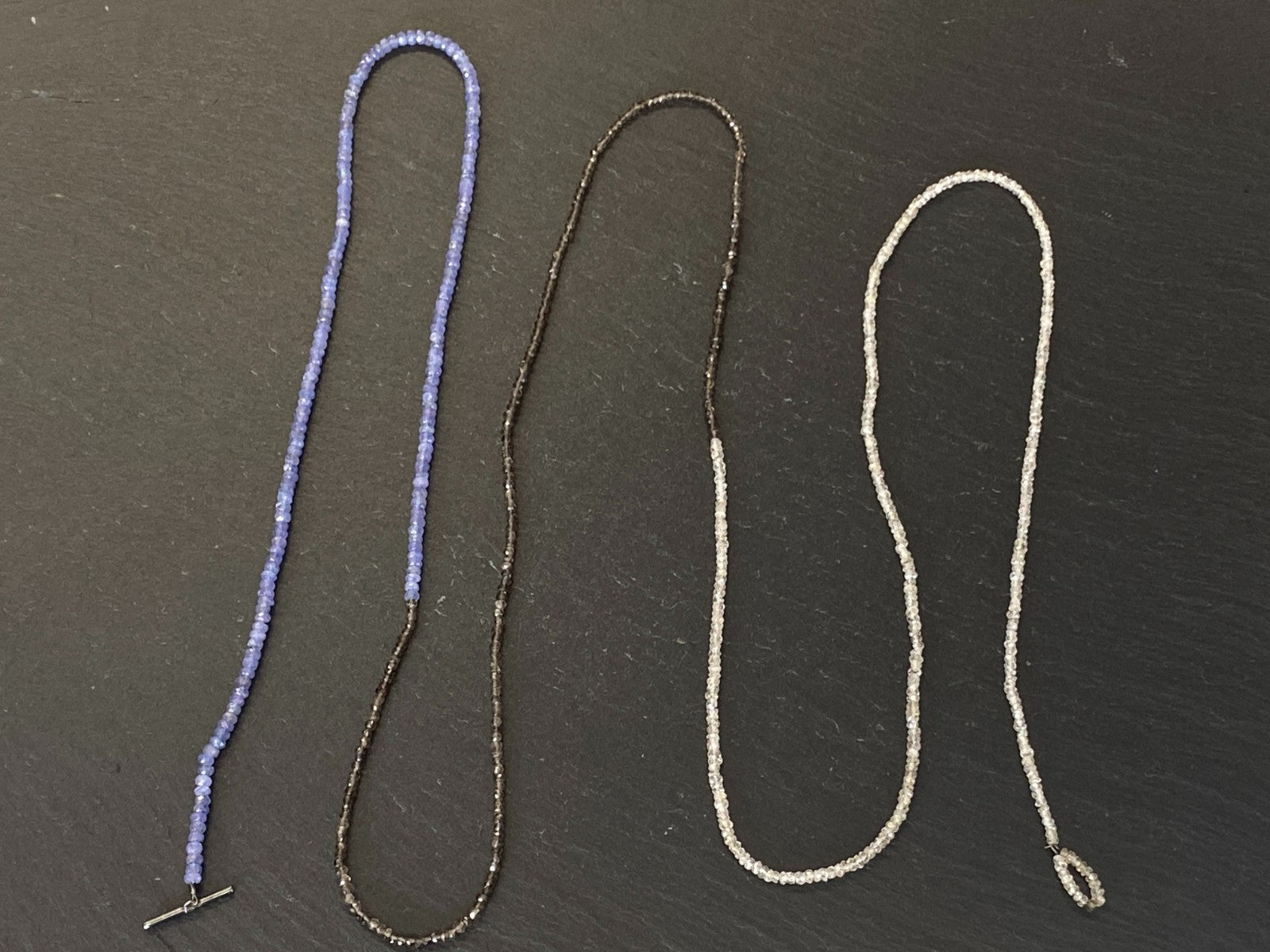 143cm Halskette Turmaline Spinelle Verschluss aus Sterling Silber 925