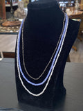 143cm HALSKETTE TURMALINE SPINELLE VERSCHLUSS AUS STERLING SILBER 925
