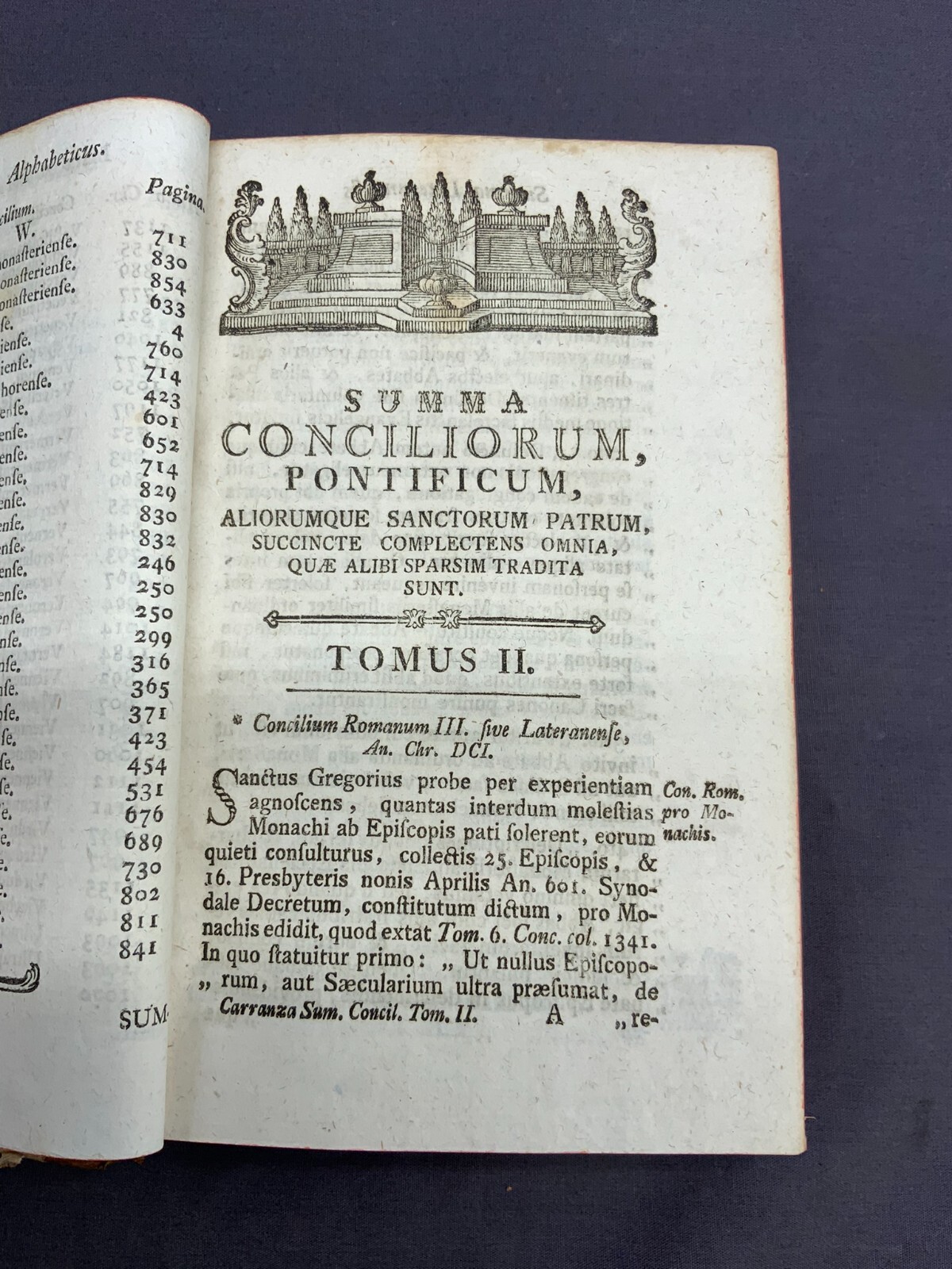2x ANTIKES BUCH VON 1778 SUMMA CONCILIORUM DOMINICO SCHRAMM – Bild 8