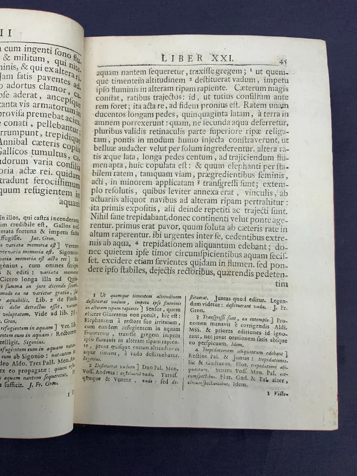 ANTIKES BUCH VON 1740 T. LIVII  PATAVINI HISTORIARUM AB URBE CONDITA – Bild 8