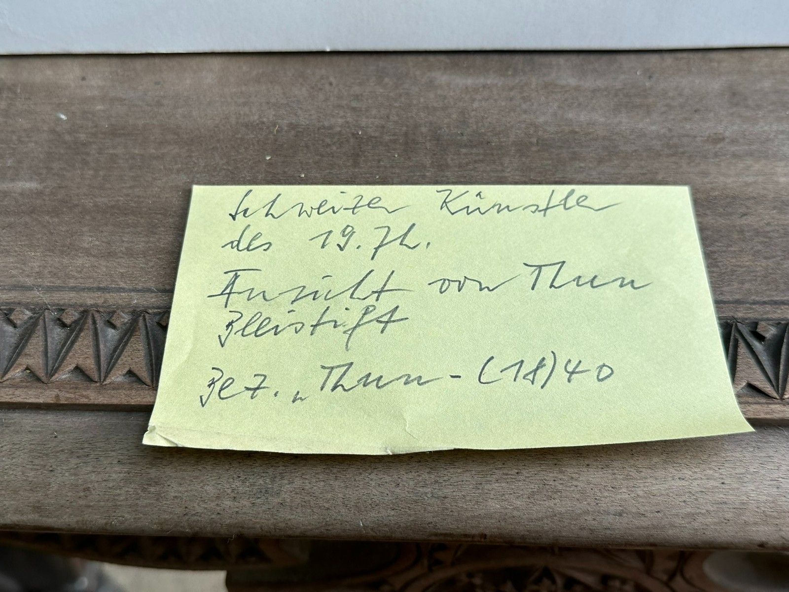 ANTIKE ZEICHNUNG VON 1840 SIGNIERT THUN LANDSCHAFT – Bild 11