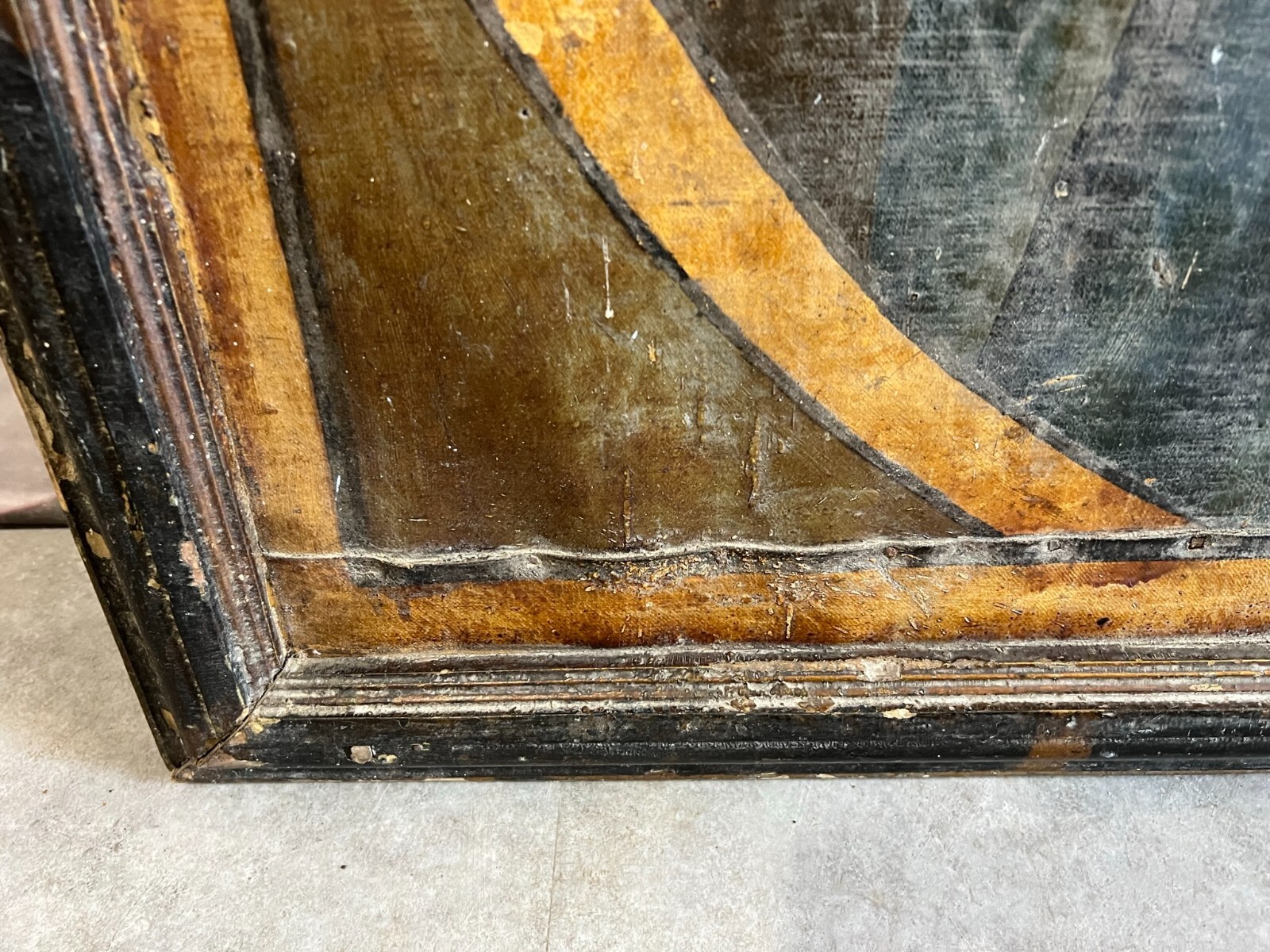 ANTIKES ÖLGEMÄLDE HEILIGE MARIA MIT DEM JESUSKIND 17 TES JH ALTARTAFEL 120x140cm – Bild 18