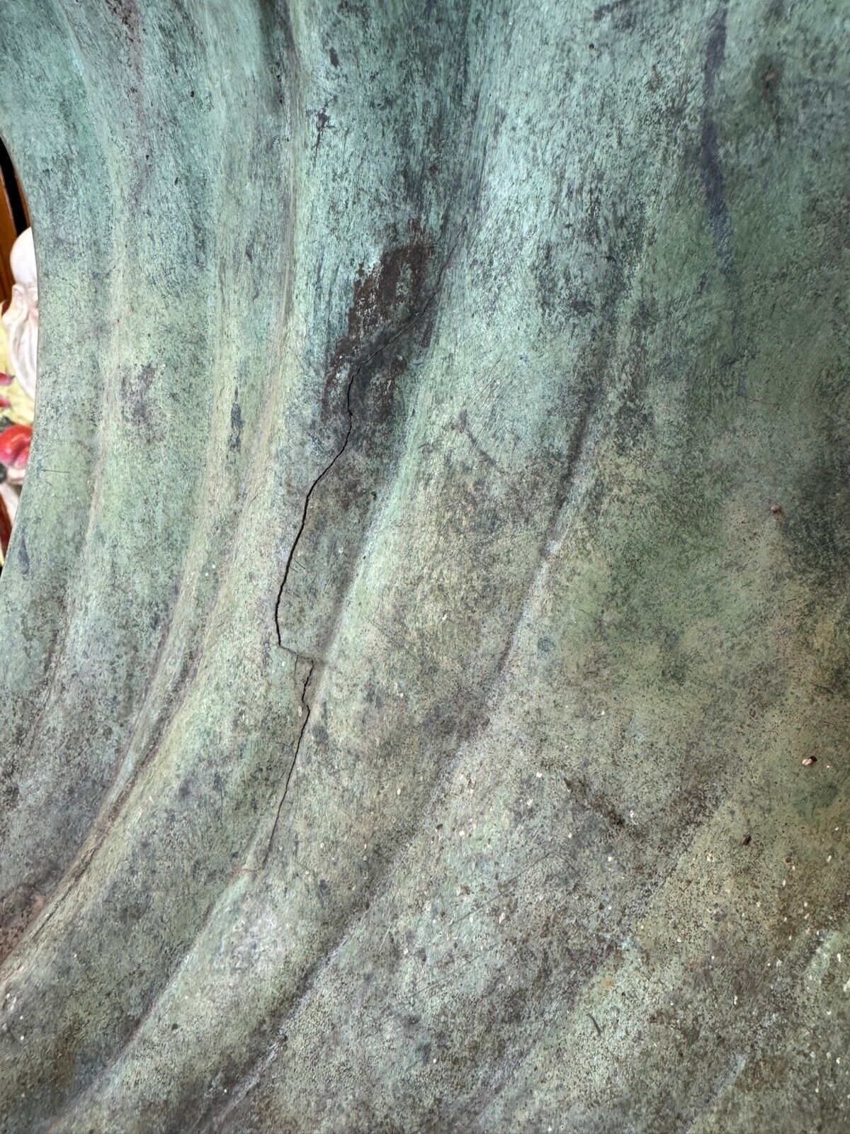 SEHR SCHÖNE 95cm GROSSE UNSIGNIERTE BRONZE SKULPTUR FLIEGENDE KRANICHE – Bild 14