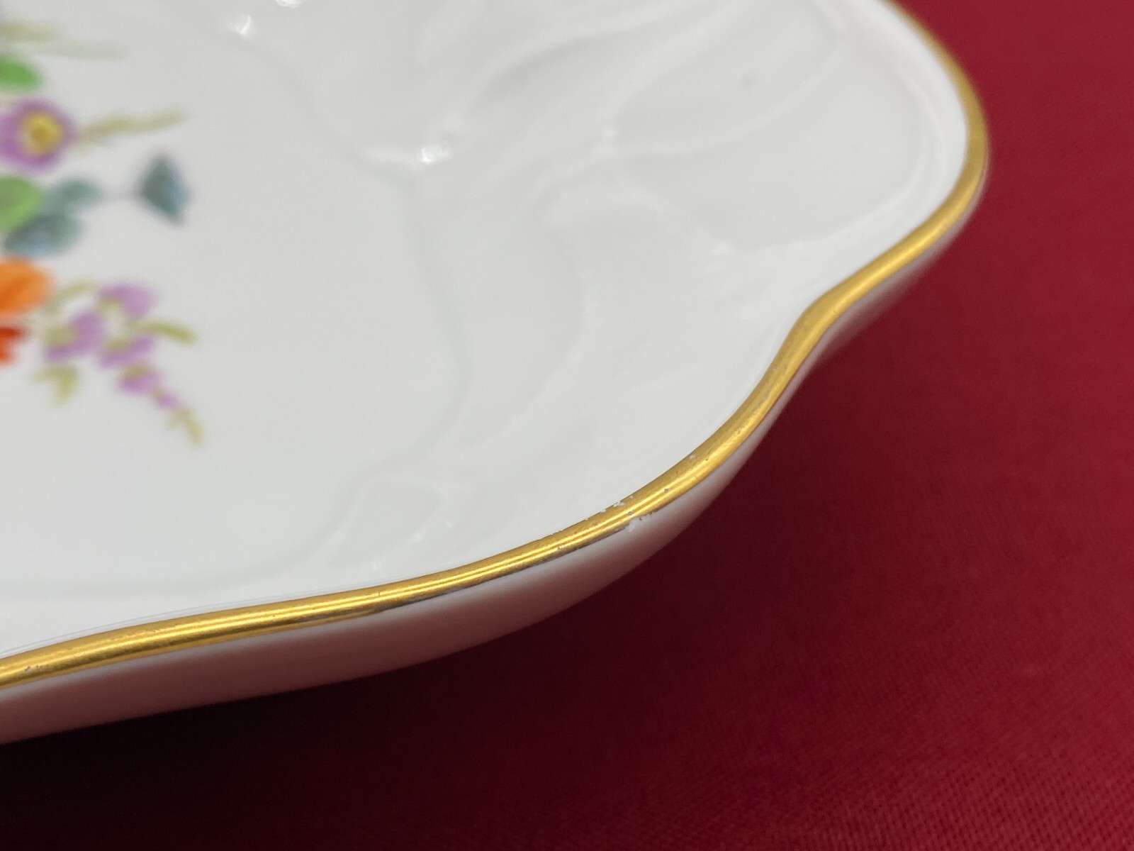 ZIER SCHALE MEISSEN PORZELLAN HANDBEMALT – Bild 15