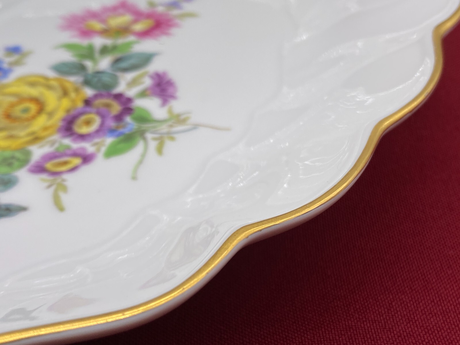 ZIER SCHALE MEISSEN PORZELLAN HANDBEMALT – Bild 17