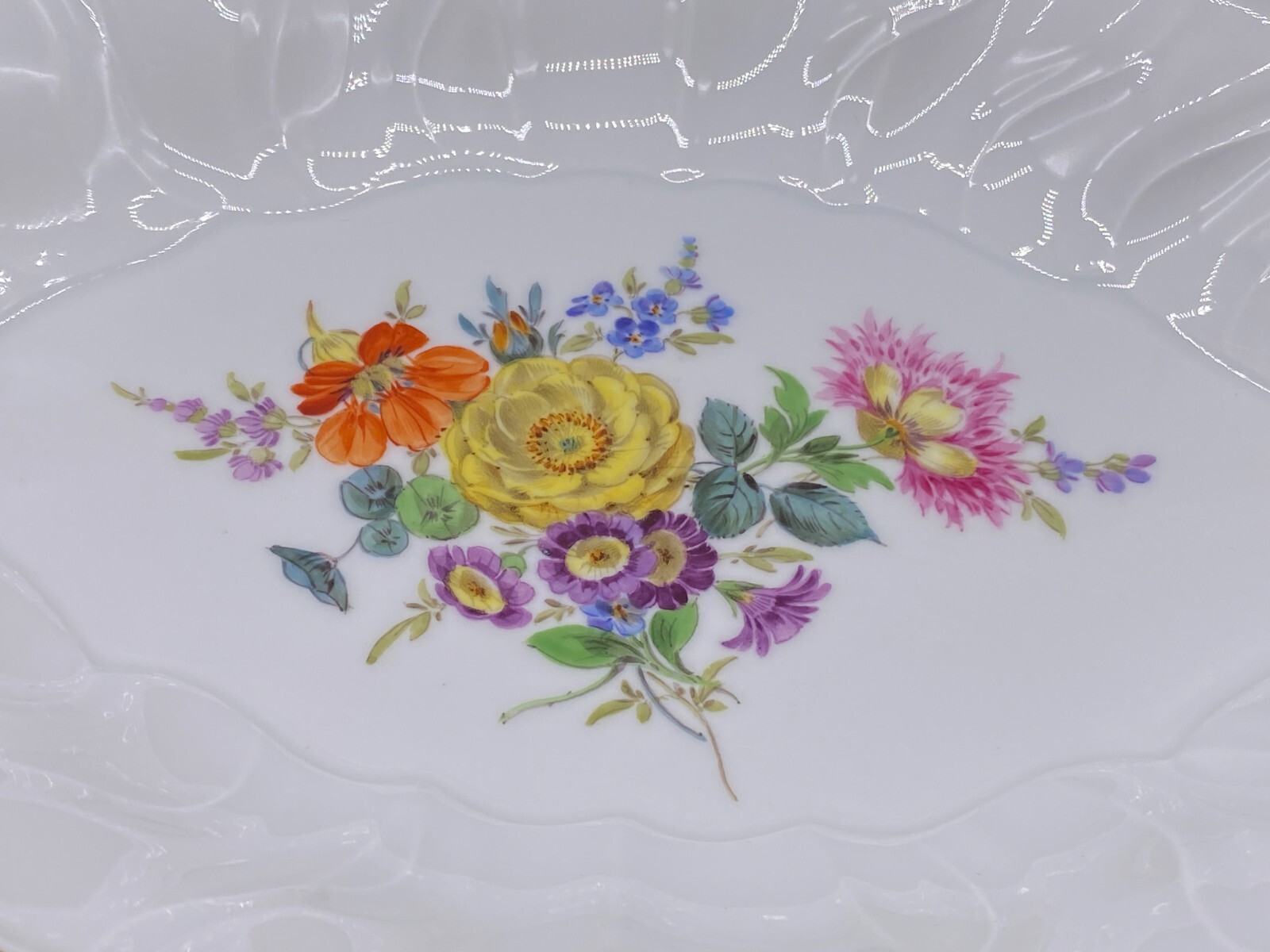 ZIER SCHALE MEISSEN PORZELLAN HANDBEMALT – Bild 8