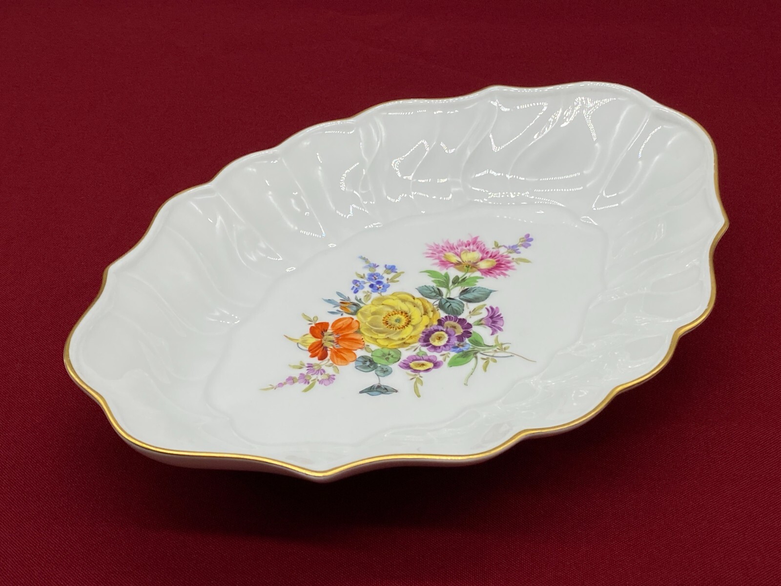 ZIER SCHALE MEISSEN PORZELLAN HANDBEMALT