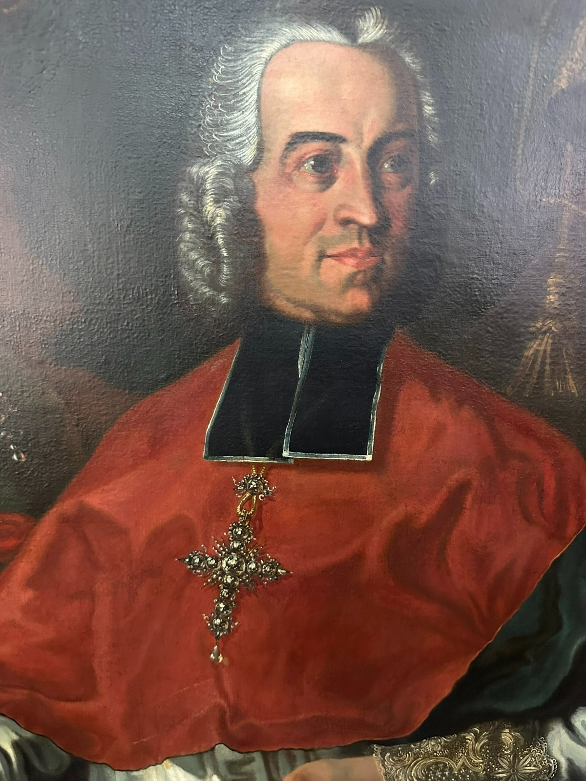 BAROCKGEMÄLDE ÖLGEMÄLDE VON Franz Joseph GULDIN PORTRAIT BISCHOF KONSTANZ