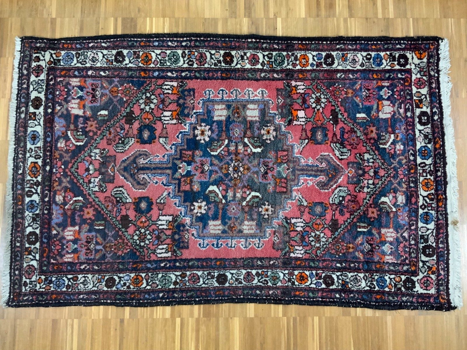 ORIENTTEPPICH TÜRKEI HANDGEKNÜPFT TEPPICH AUS WOLLE 215x130cm