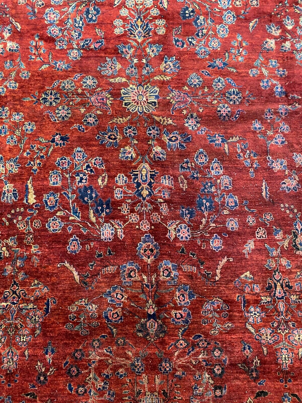 ALTER TEPPICH AUS WOLLE HANDGEKNÜPFT PERSER 350x260cm ORIENTTEPPICH – Bild 12