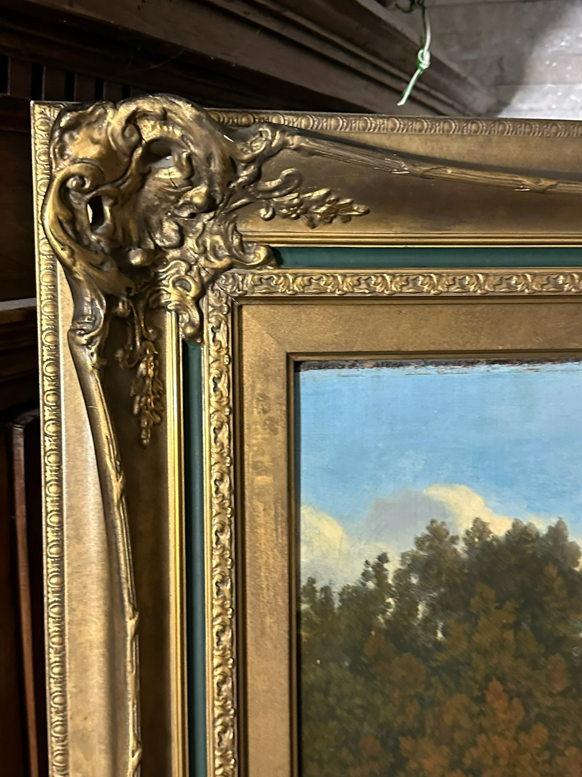 David SUTTER (1811-1880) ANTIKES ÖLGEMÄLDE ROMATISCHE LANDSCHAFT MIT PERSONEN – Bild 14