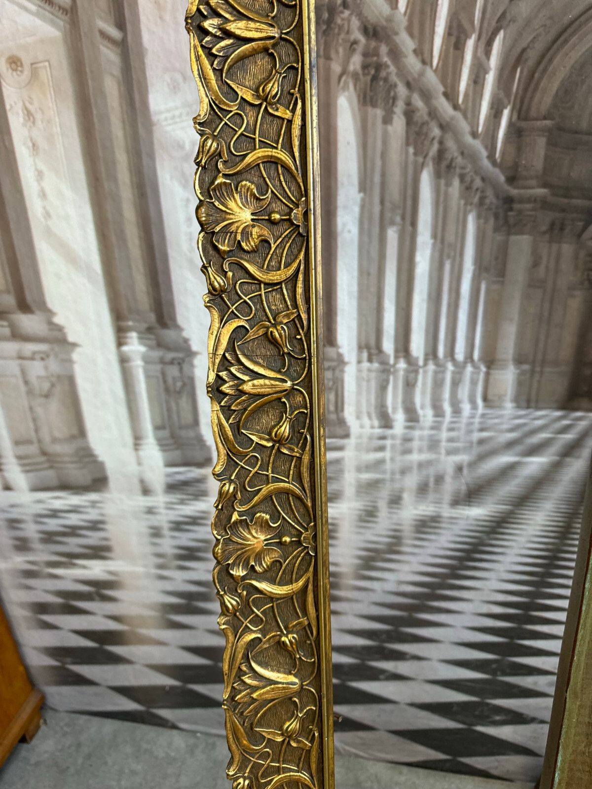 VINTAGE PRUNKRAHMEN BILDERRAHMEN RAHMEN FÜR SPIEGEL 87x120cm FALZ 74,5x106cm – Bild 5