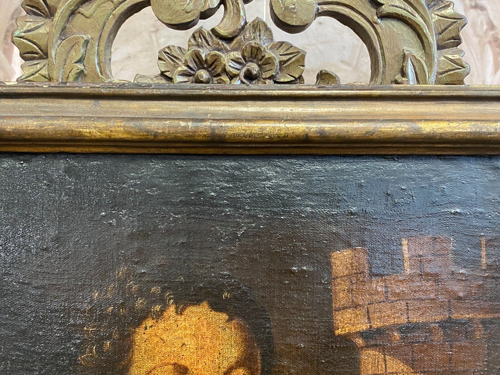 ALTMEISTER 17 TES JHDT ÖLGEMÄLDE HEILIGE BARBARA MIT ZWEIG UND TURM ITALIEN – Bild 12