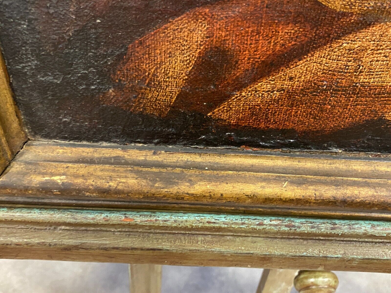 ALTMEISTER 17 TES JHDT ÖLGEMÄLDE HEILIGE BARBARA MIT ZWEIG UND TURM ITALIEN – Bild 20