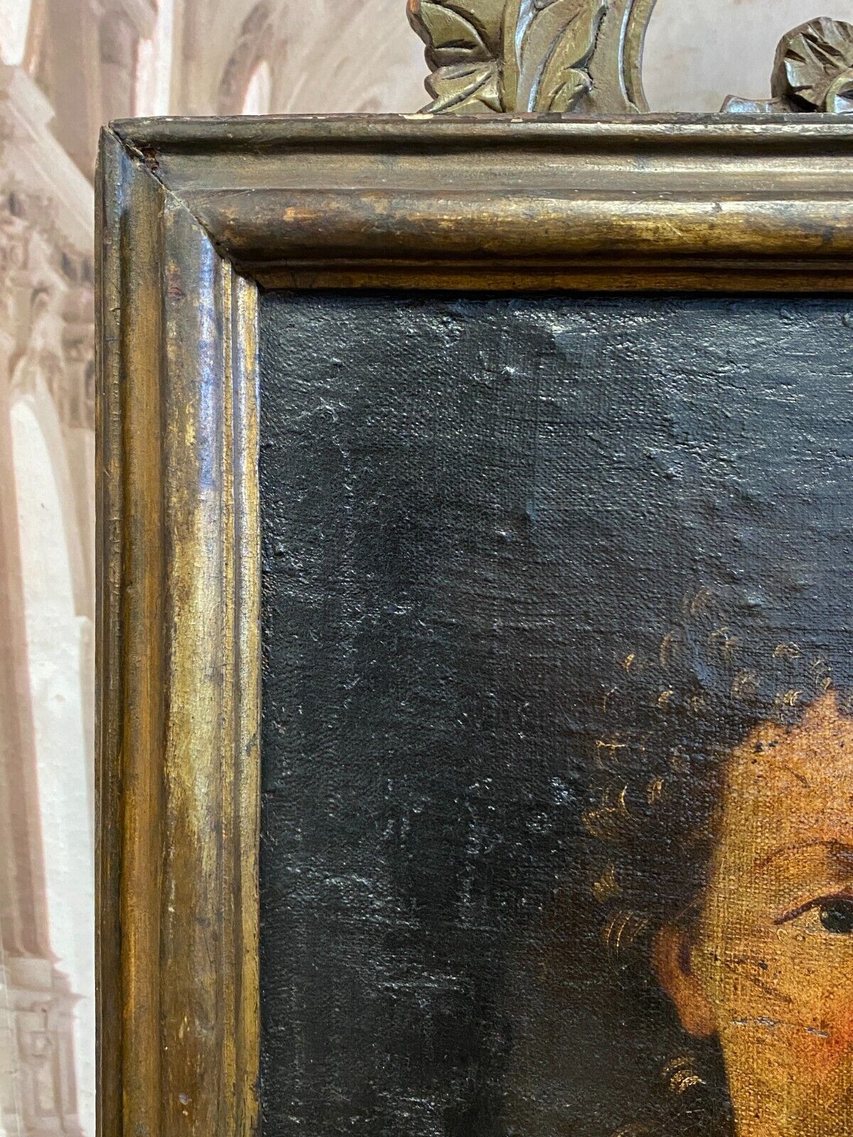 ALTMEISTER 17 TES JHDT ÖLGEMÄLDE HEILIGE BARBARA MIT ZWEIG UND TURM ITALIEN – Bild 7