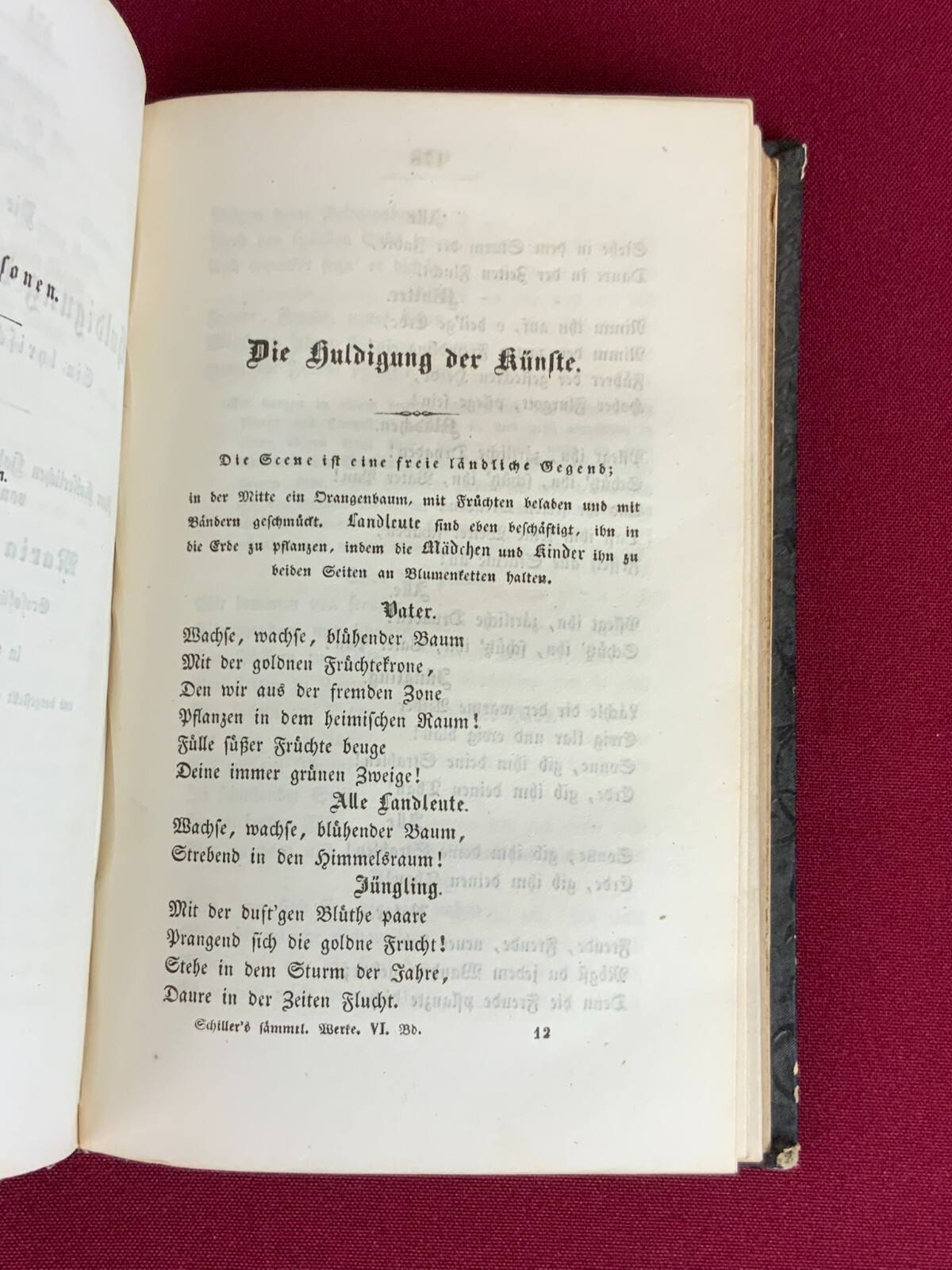 5x ANTIKES BUCH SCHILLER `S SÄMTLICHE WERKE AUS 1835 UND 1836 DIVERSE BÄNDE – Bild 15