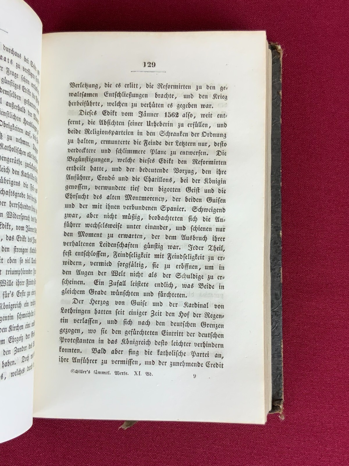 5x ANTIKES BUCH SCHILLER `S SÄMTLICHE WERKE AUS 1835 UND 1836 DIVERSE BÄNDE – Bild 22