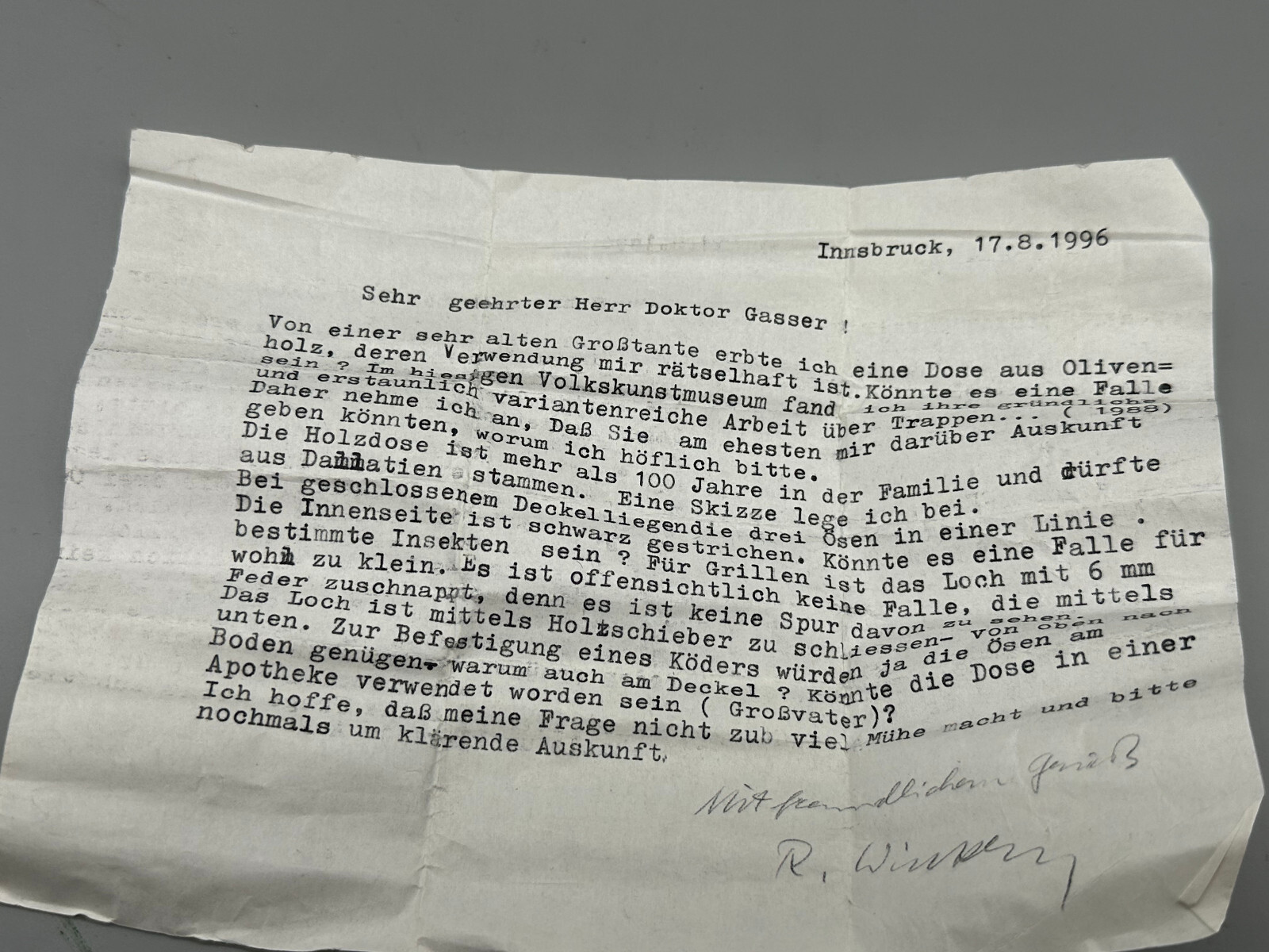 SEHR SELTENE BIEDERMEIER SCHATULLE ODER FALLE GRILLENFALLE 19 TES JH OLIVENHOLZ – Bild 10