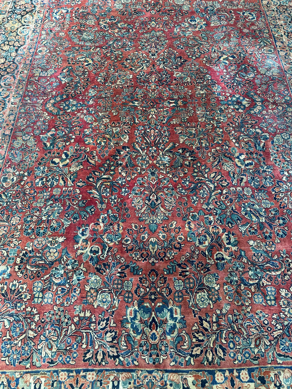 ANTIKER PERSER SARUK ORIENTTEPPICH AUS WOLLE TEPPICH 468x316cm – Bild 3