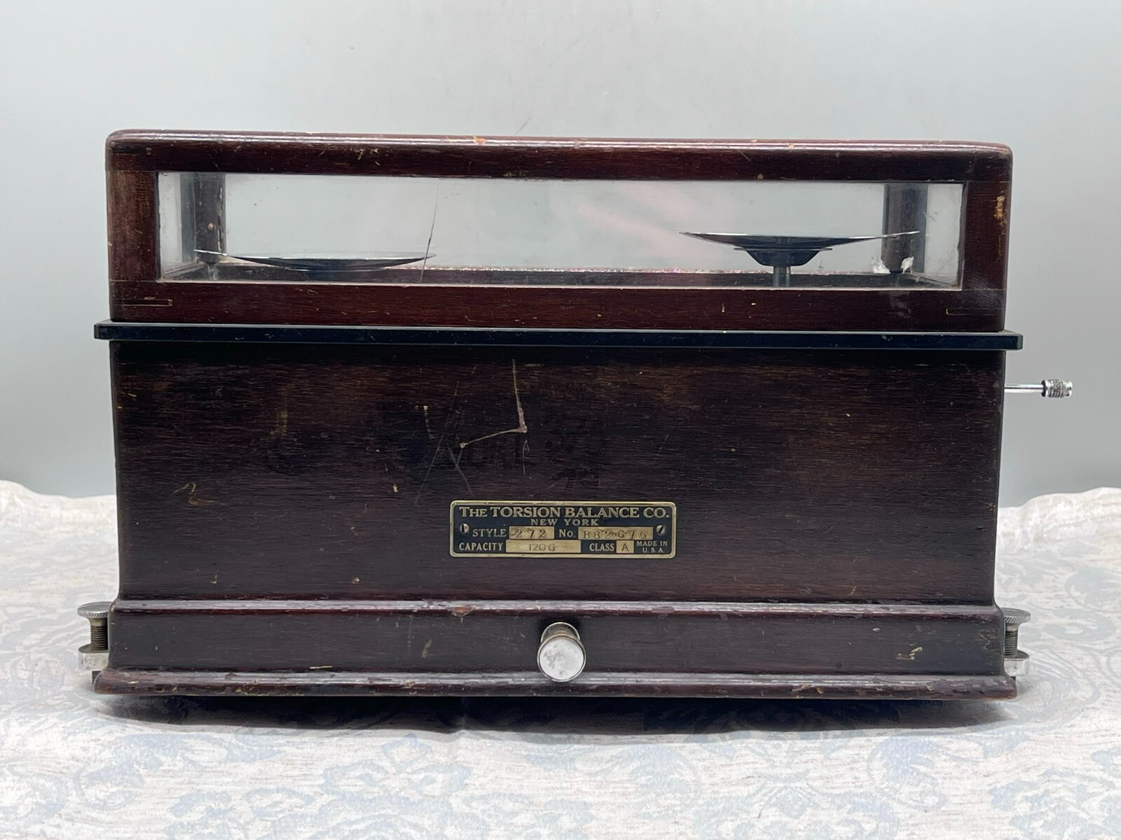 ANTIKE FEINWAAGE THE TORSION BALLANCE NEW YORK – Bild 3