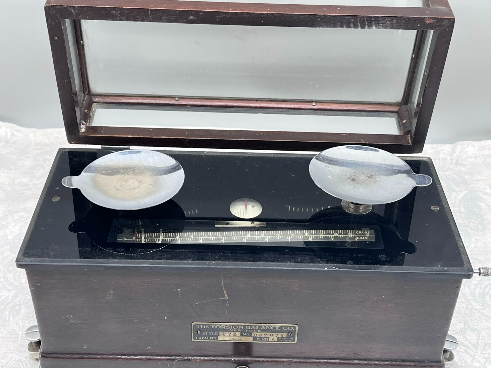 ANTIKE FEINWAAGE THE TORSION BALLANCE NEW YORK – Bild 7