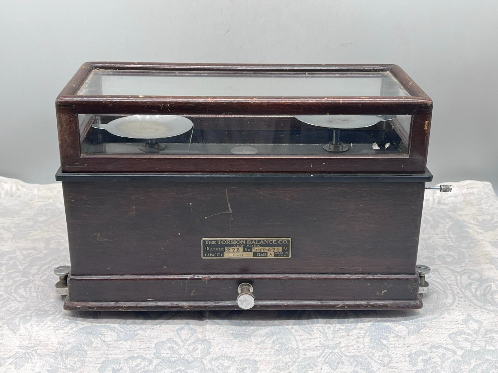 ANTIKE FEINWAAGE THE TORSION BALLANCE NEW YORK